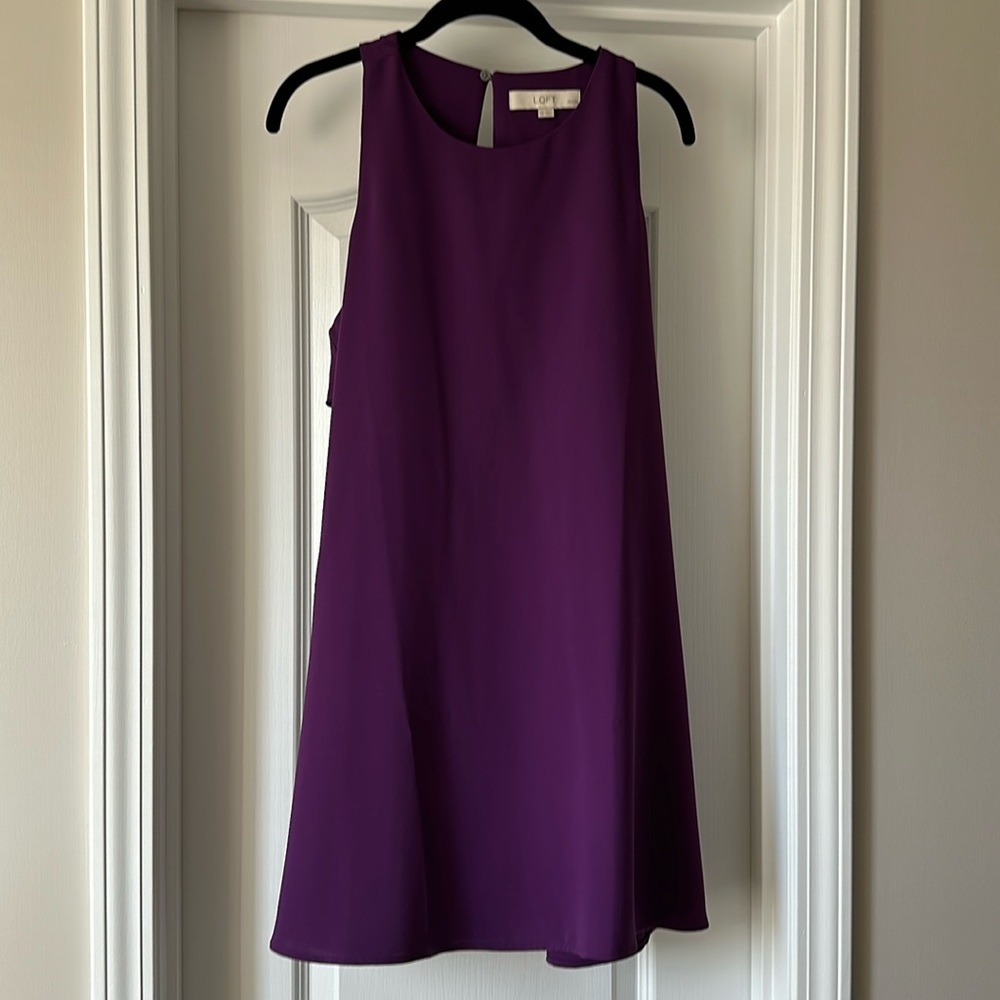 Purple Loft Dress size Medium Petite
